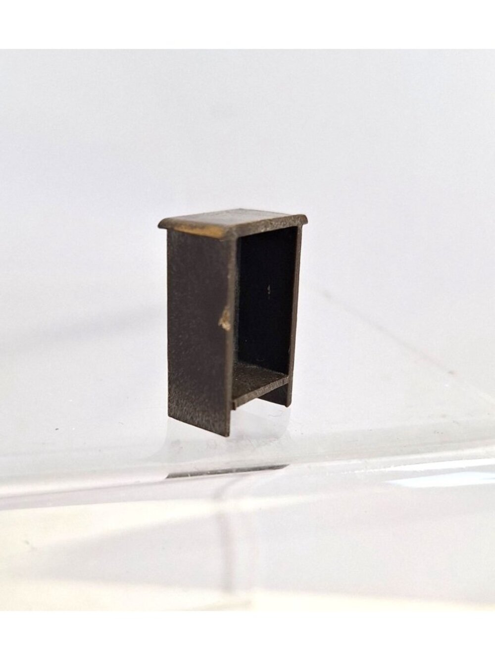 Mini Dollhouse Furniture Ice Box Hutch Brown Gold Micro Dresser Vintage - Picture 5 of 11